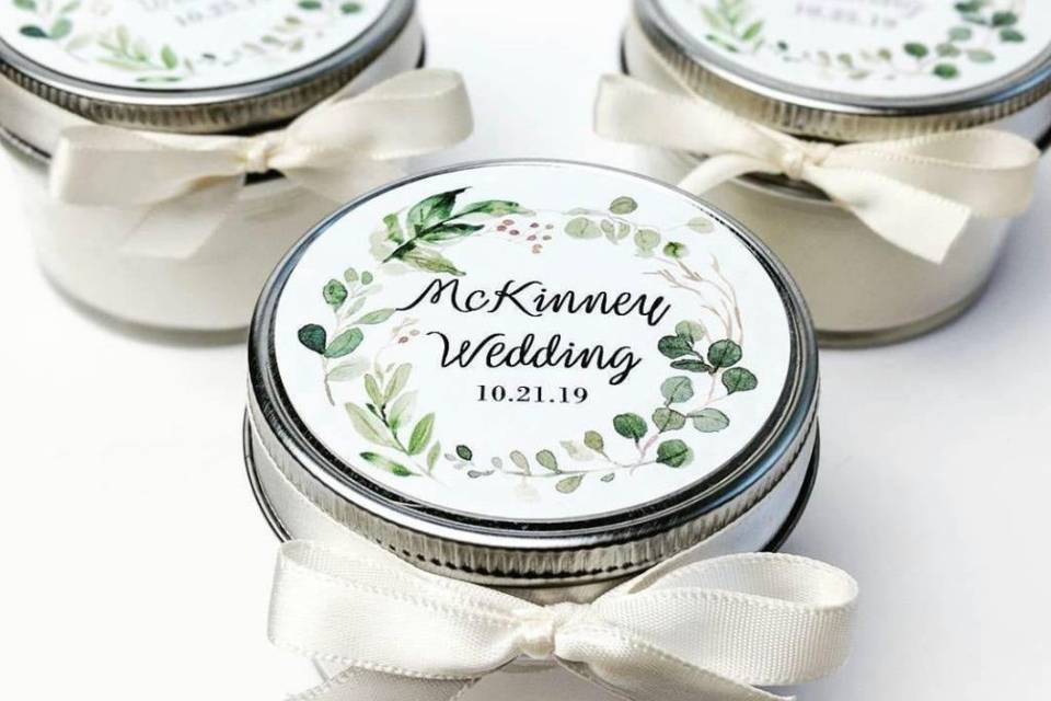 Small mason jar wedding favors