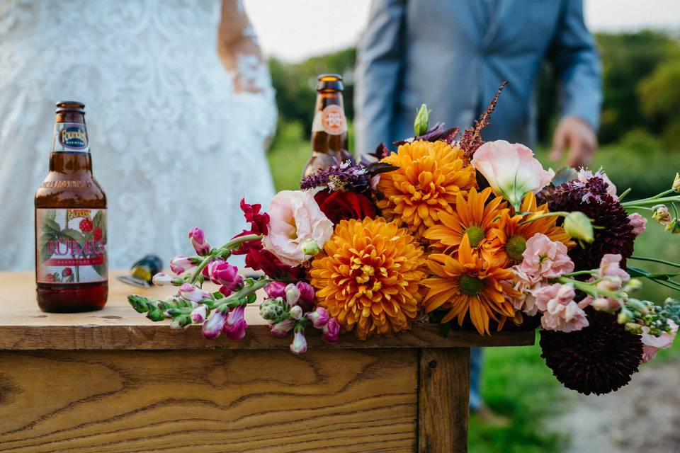 Wedding florals and craft beer