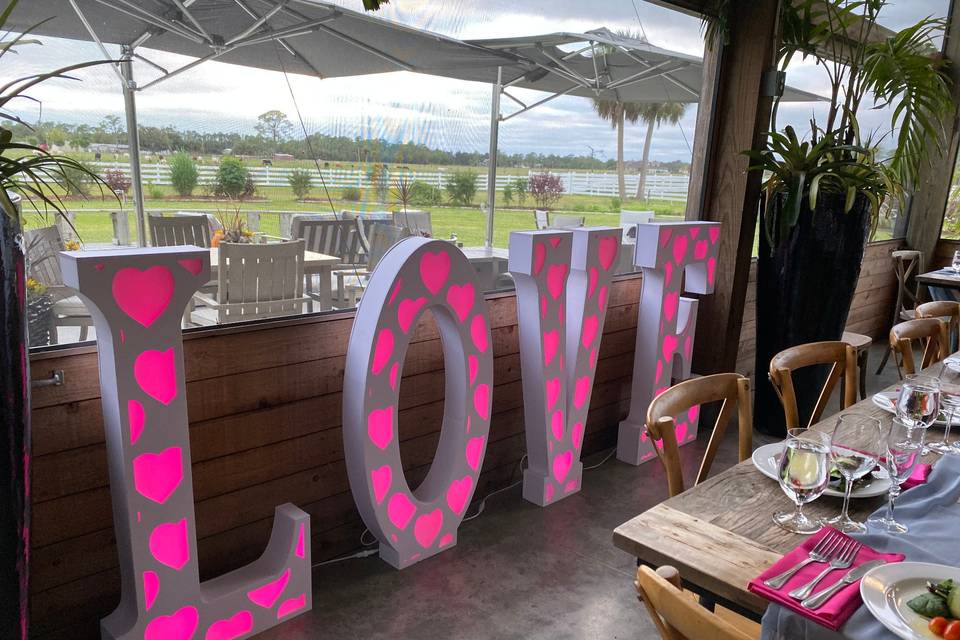 LOVE sign available
