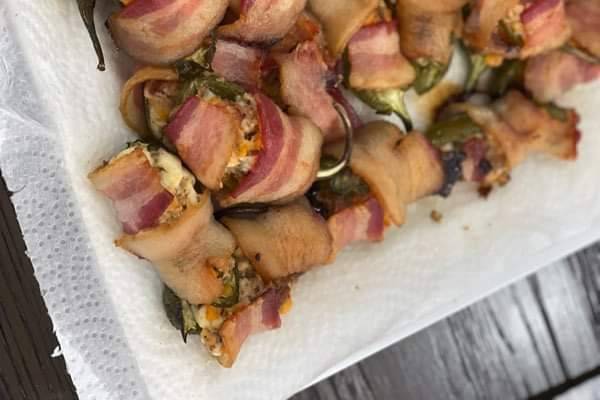 Bacon wrapped jalapenos