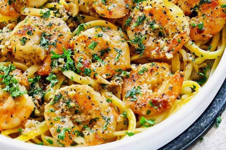 Shrimp pasta