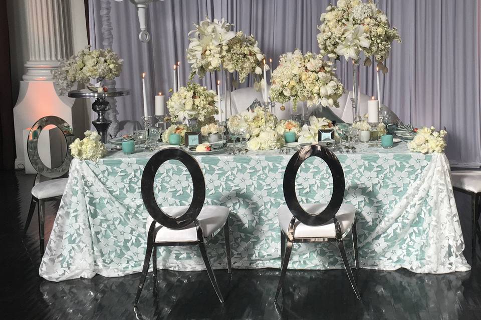 Tiffany Blue Design Table
