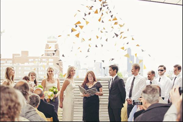 Outdoor wedding ceremony