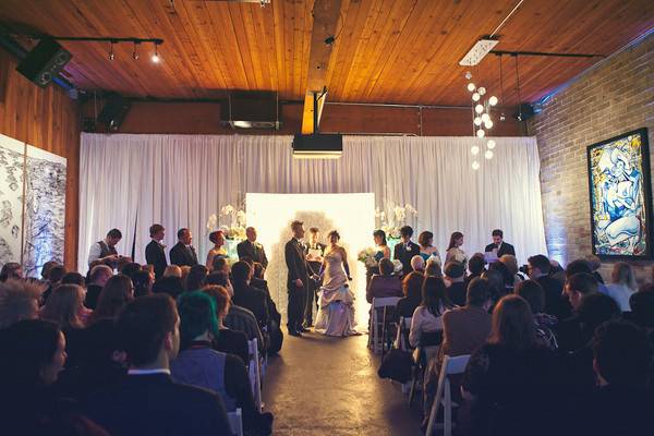 Indoor wedding ceremony