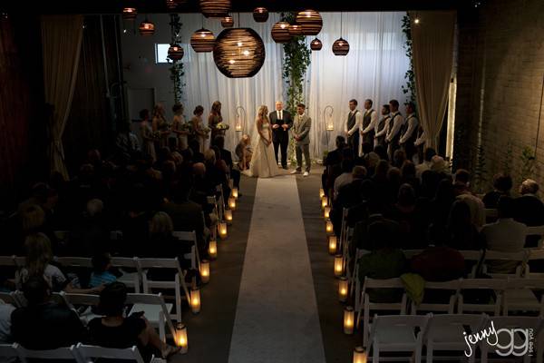 Indoor wedding ceremony