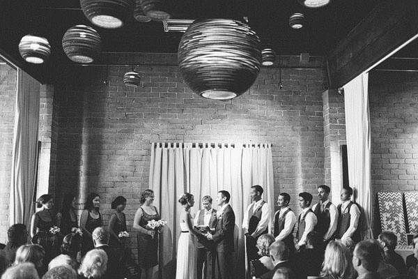 Indoor wedding ceremony