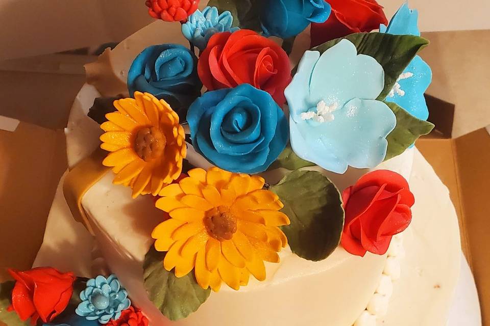 Fun Fondant Flower Spray