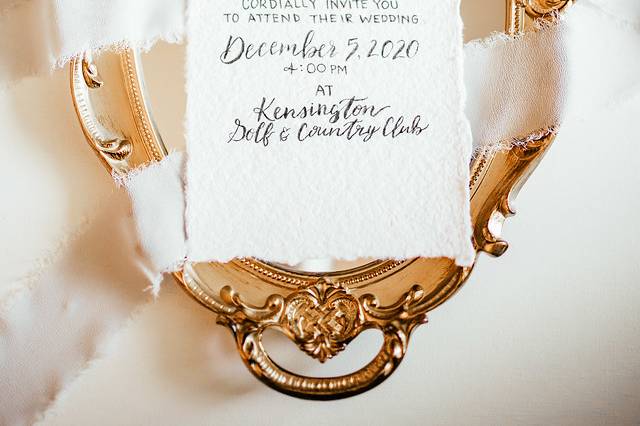 Hand written invitation