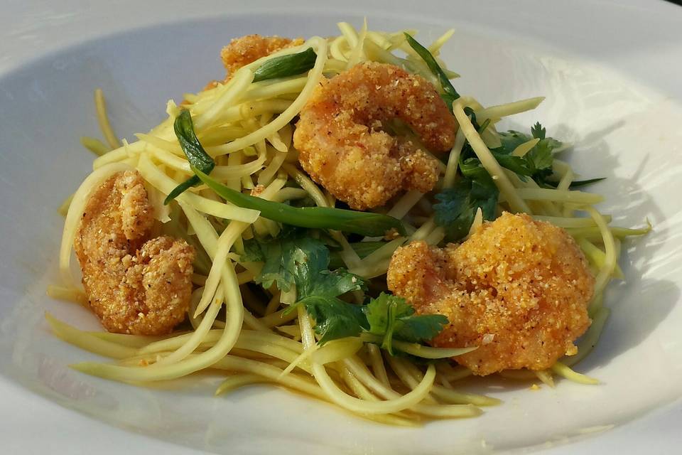 Green Papaya Salad with Corn F