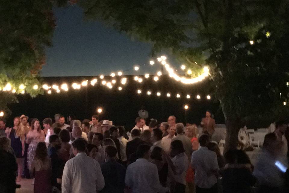 Nighttime Wedding on the Levee