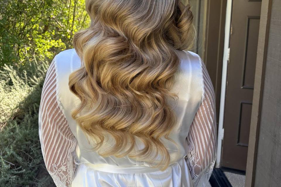 Beautiful bridal hair by me