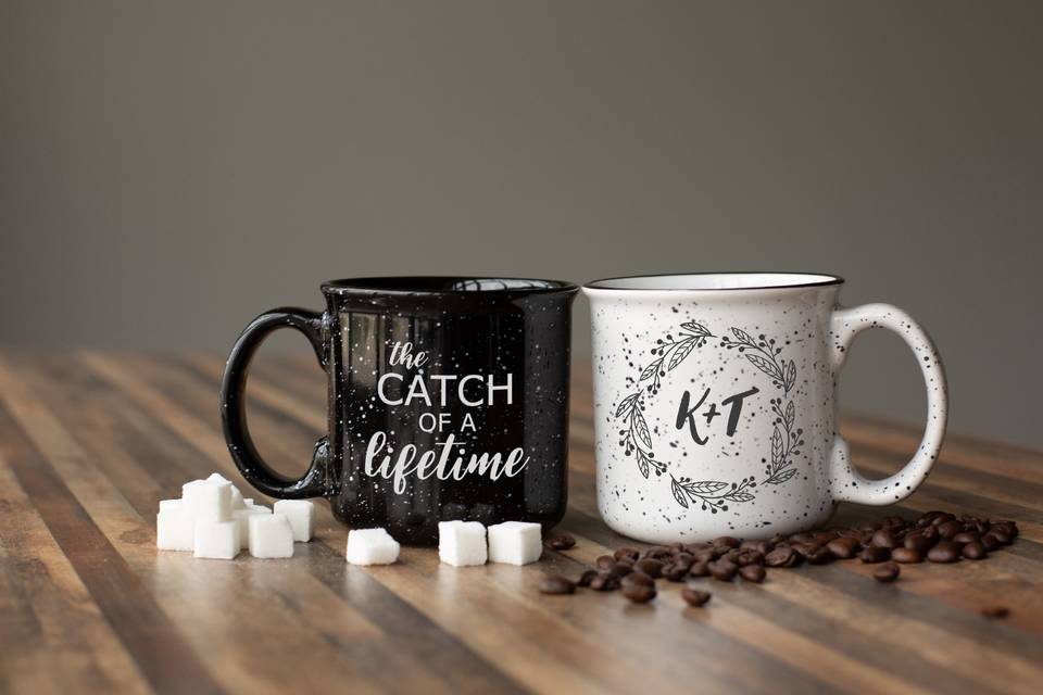 Custom wedding mugs