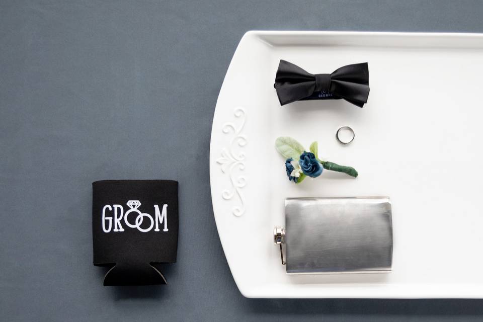 Groom wedding essentials