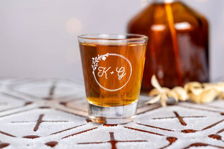 Custom Wedding Shot Glasses