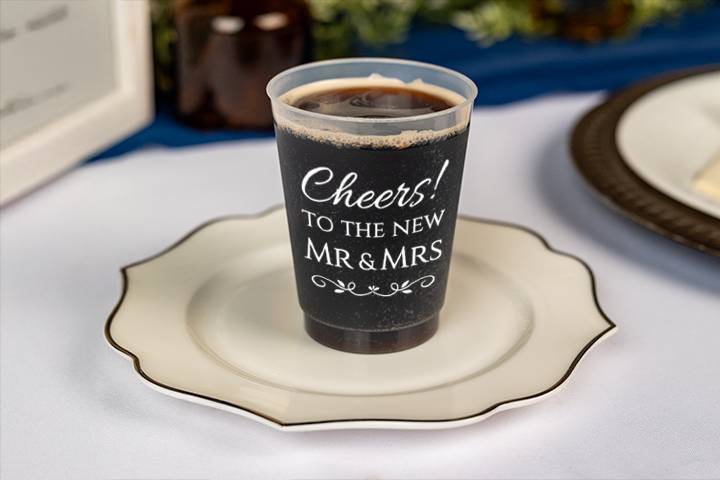 Custom Wedding Frosted Cups