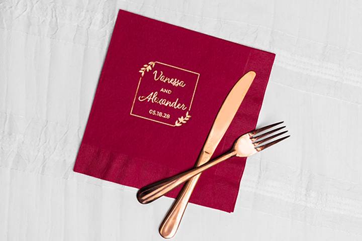 Custom Wedding Napkins