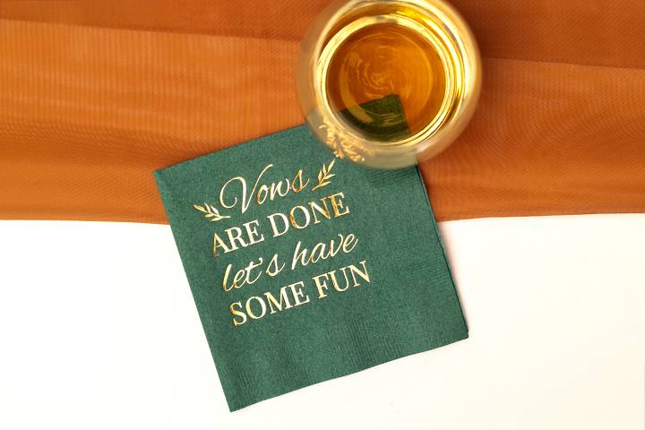 Custom Wedding Napkins
