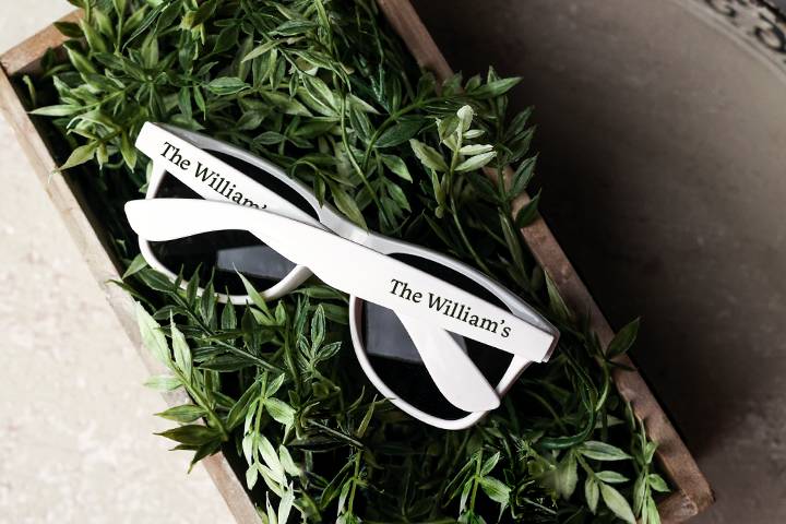 Custom Wedding Sunglasses