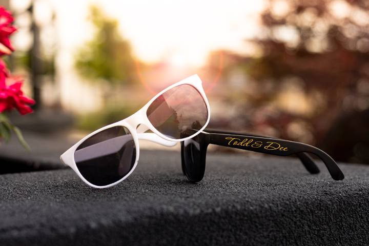 Custom Wedding Sunglasses