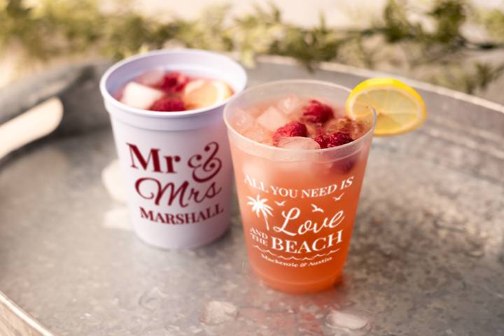 Custom Wedding Cups