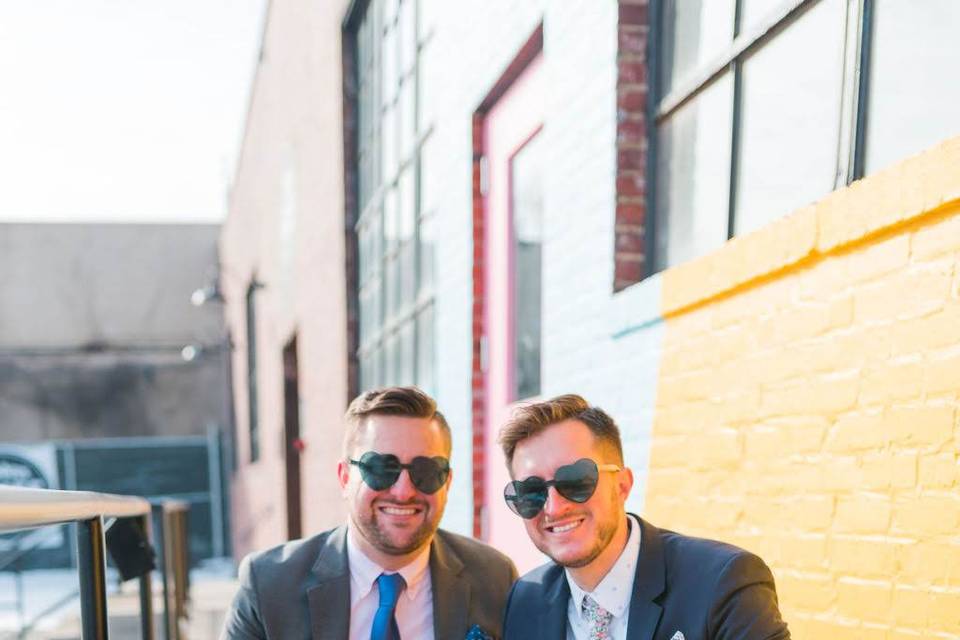 Heart-shaped sunglasses |Ashton Kelley Photography