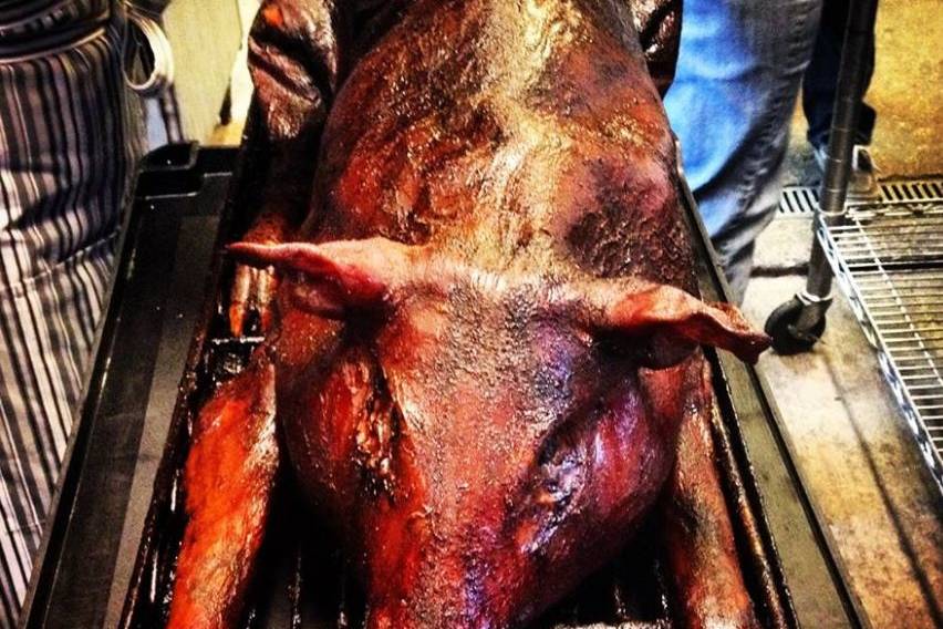 Roasted pig