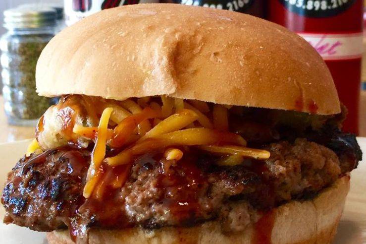Meaty burger