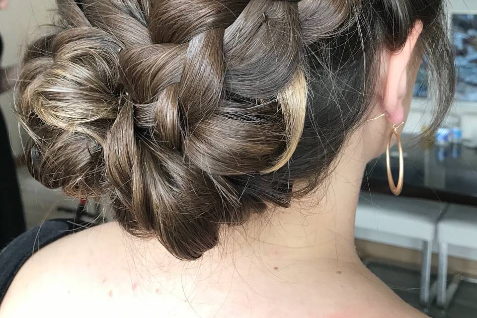 Intricate hair styling