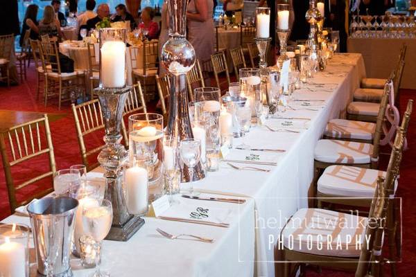 Ballroom head table