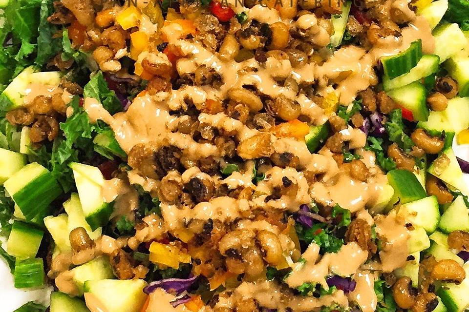 Kale Salad w Peanut Dressing