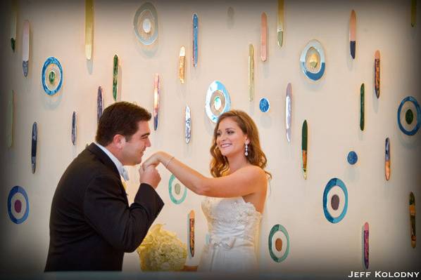 Bride and Groom photo taken at the Epic Hotel, Miami.