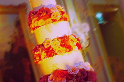 Wedding cake photo taken by Jeff Kolodny Photography