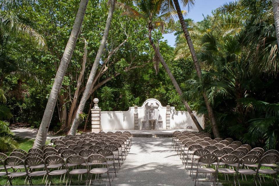 Ceremony setup