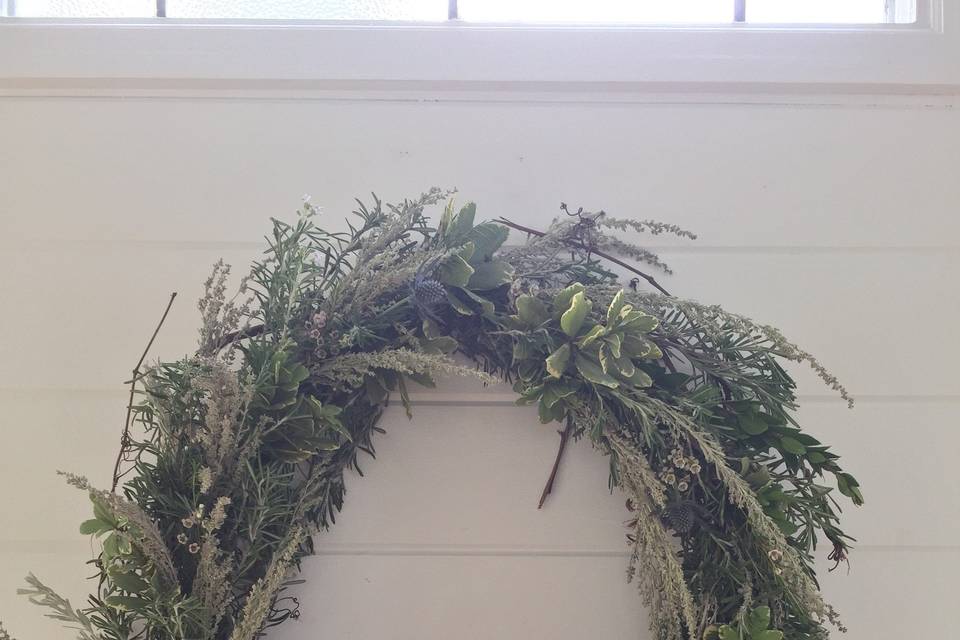 Lavender, Sage and Rosemary Wreath