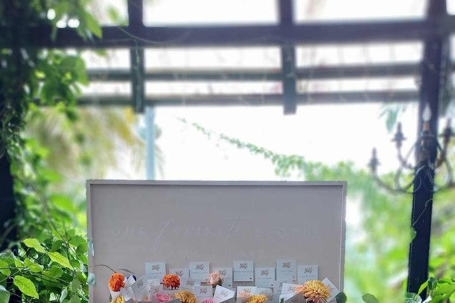 Place Cards Wood Wall