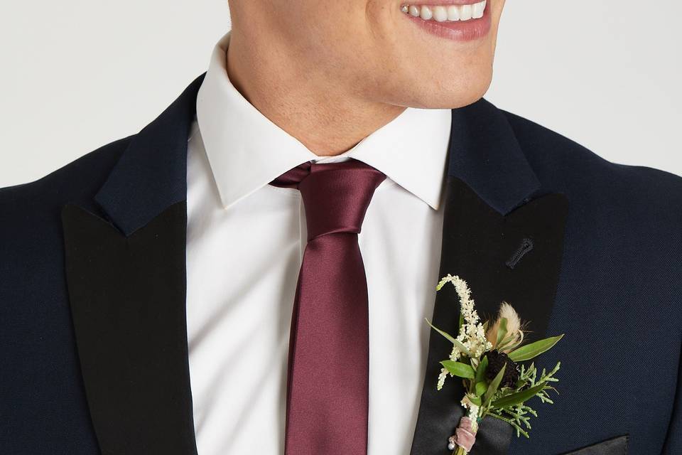 Simon Neck Tie | Cabernet