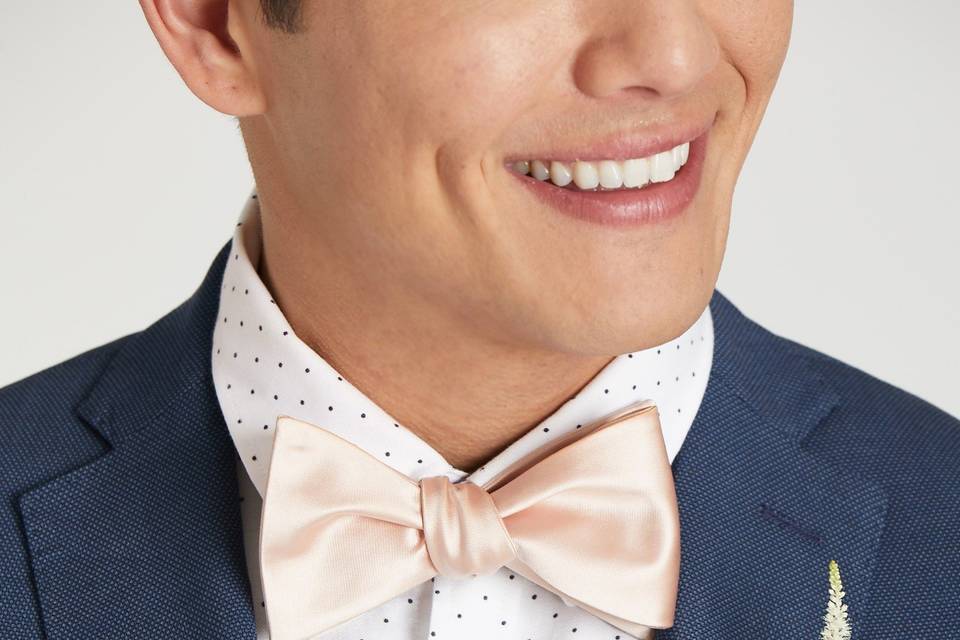 Daniel Bow Tie | Pale Blush