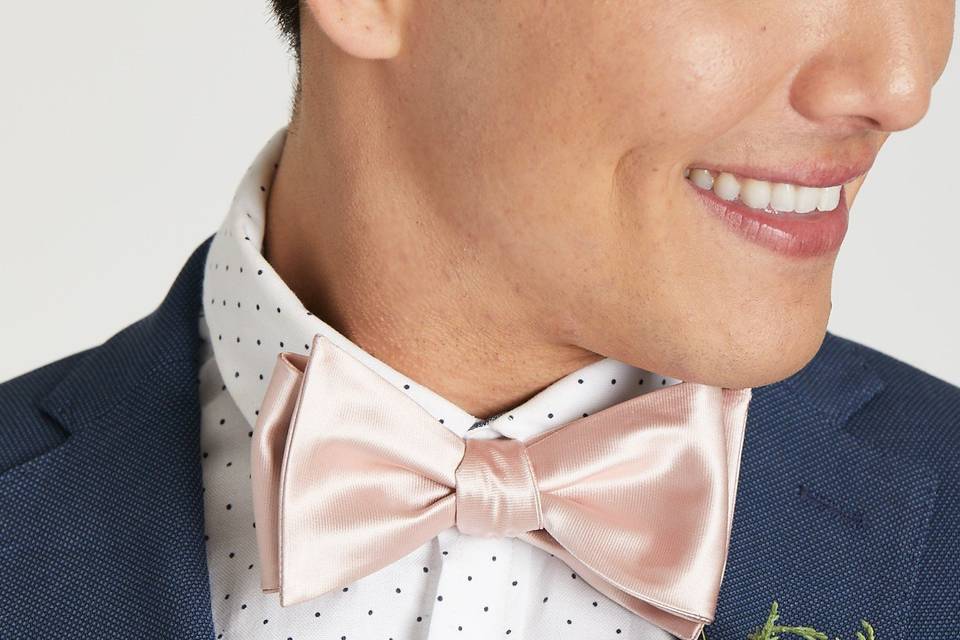 Daniel Bow Tie | Rose Quartz