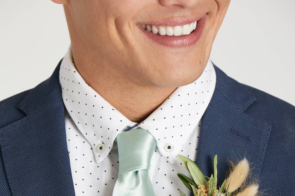 Simon Neck Tie | Sage Sateen