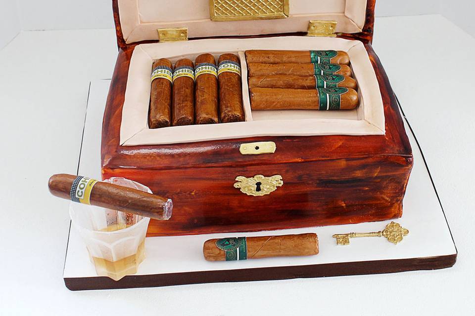 Humidor Groom's Cake