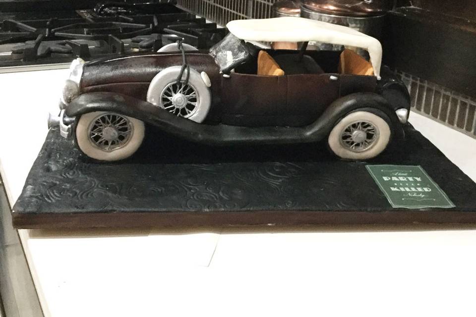 Vintage Car Groom's Cake