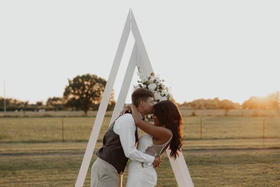 Kiss on the forehead