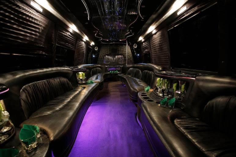 Limo bus interior