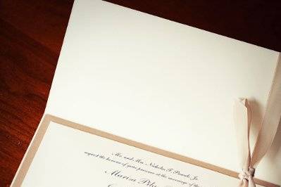 Elegant Pocketfold Wedding Invitation