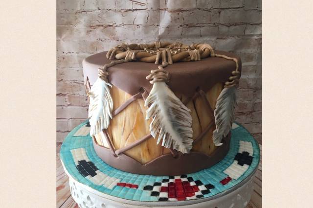 Had the honor of making a Native American themed Sweet 16 cake. It was... |  TikTok