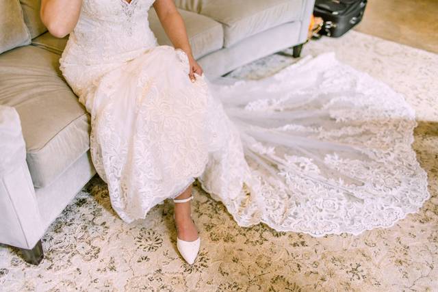 Bridal Dress/ Blue Conifer Pho