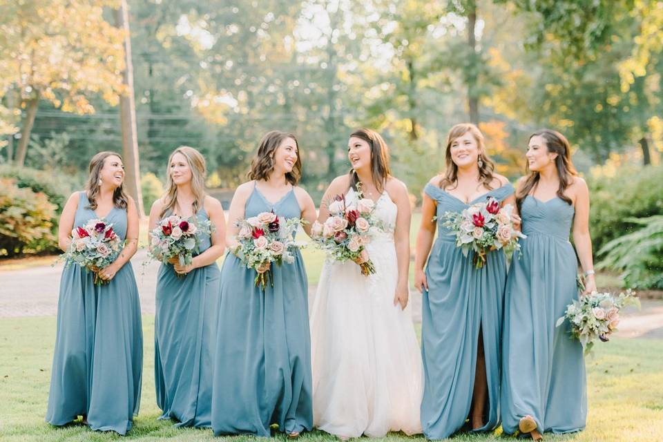 Wedding Party Blue Conifer Pho