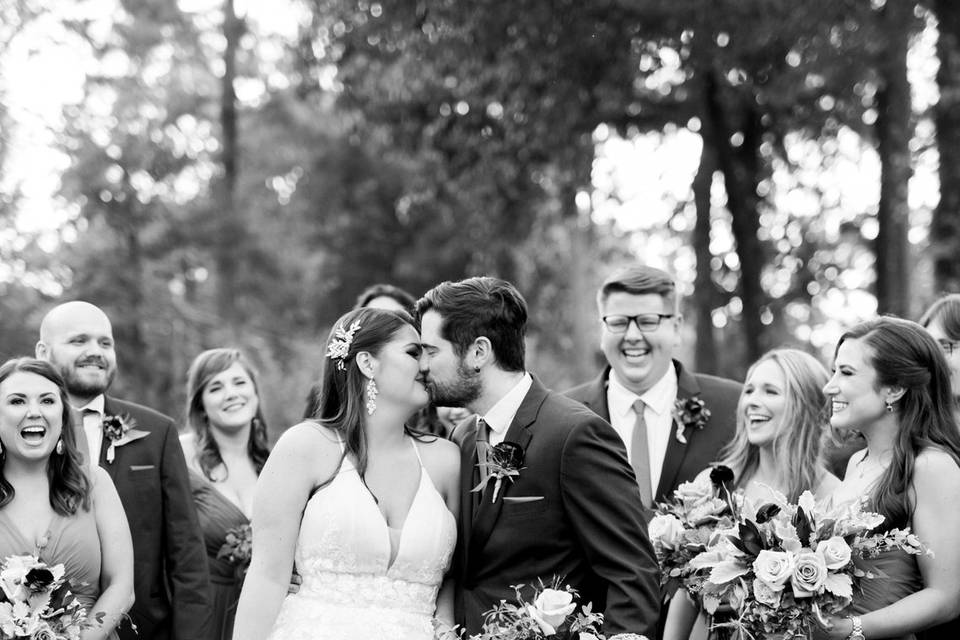 Wedding Party Blue Conifer Pho