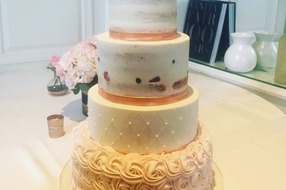 Multiple buttercream textures