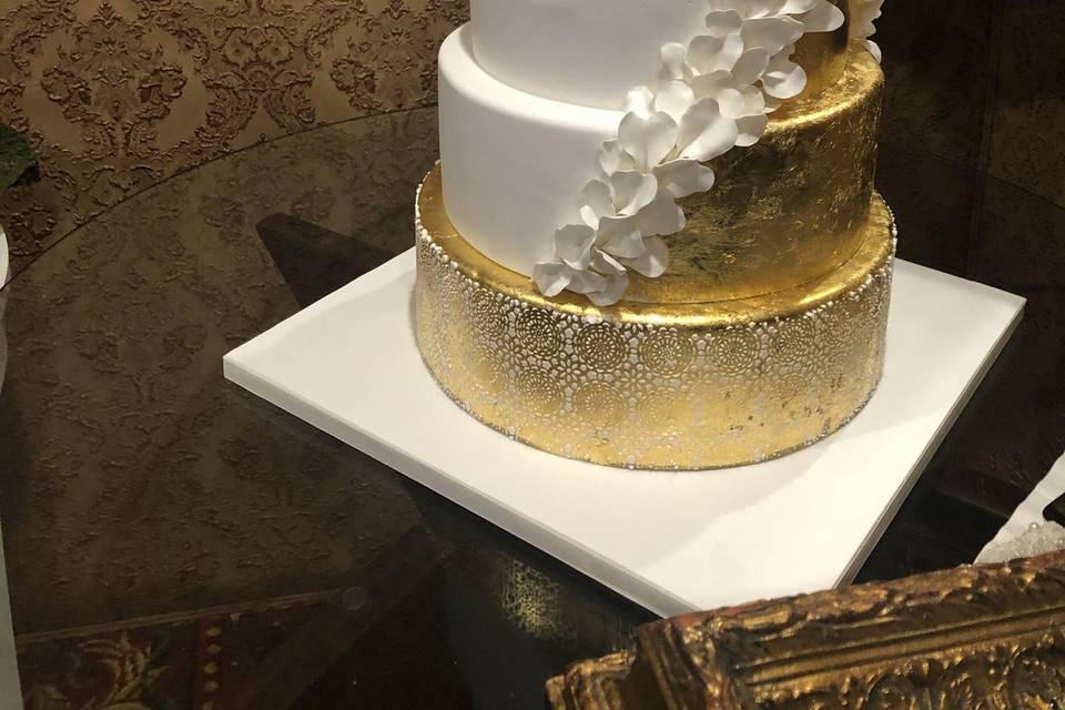 Gold leaf and lace